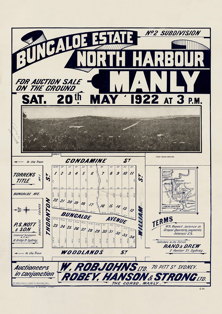 Condamine St, Thornton St, Woodlands St, William St, Bungaloe Ave, Balgowlah, Balgowlah Heights NSW 1922