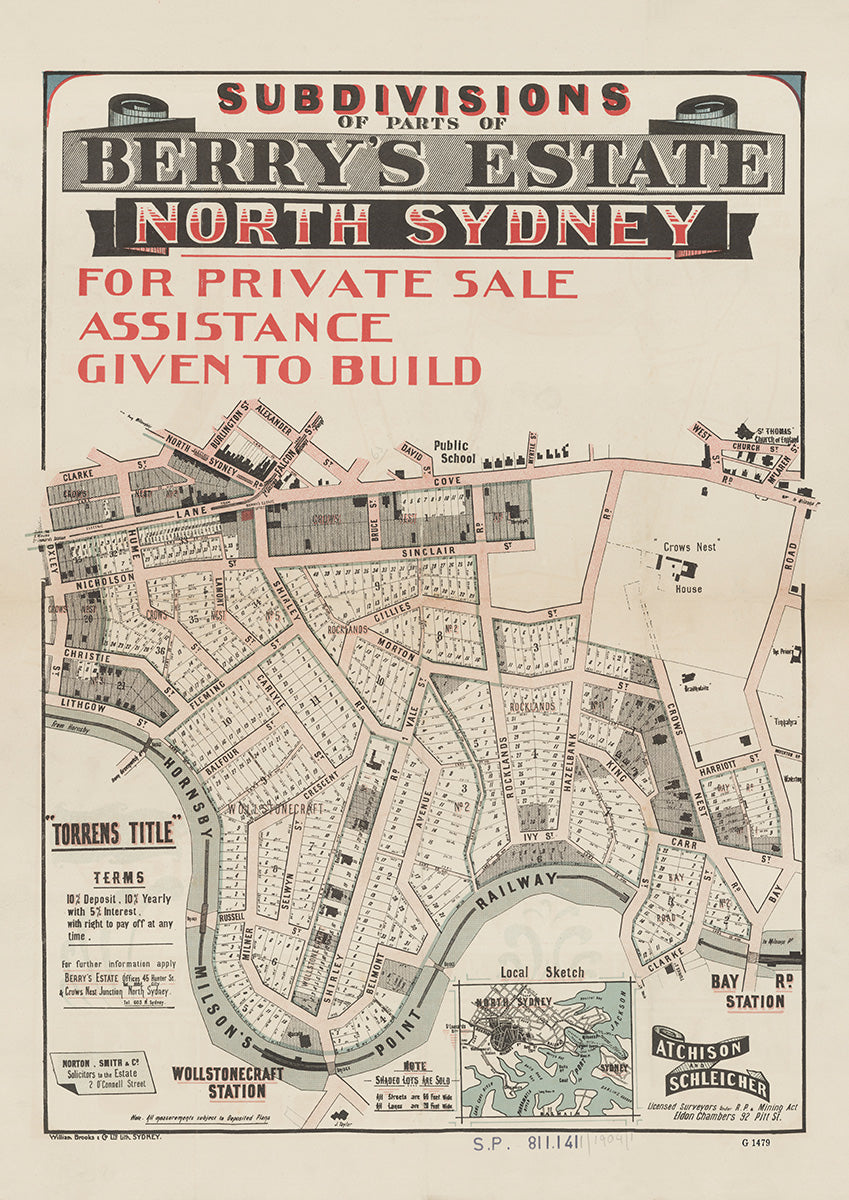 Lane Cove Rd, Pacific Hwy, Nicholson St, Christie St, Lithgow St, Fleming St, Balfour St, Shirley Rd, Lamont St, Hume St, Oxley St, Milner Cres, Selwyn St, Russell St, River Rd, Belmont Ave, Vale St, Morton St, Gillies St, Hazelbank St, King St, Carr St, Clarke St, Crows nest Rd, Sinclair St, Bruce St, Rocklands Rd, North Sydney Rd, Burlington St, Alexander St, Falcon St, David St, Myrtle St, Harriott St, Bay Rd, McLaren St, Church St, West St, Wollstonecraft, North Sydney, Crows Nest NSW 1904