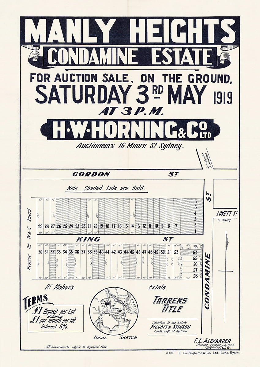 Gordon St, King St, Condamine St, Manly Vale NSW 1919