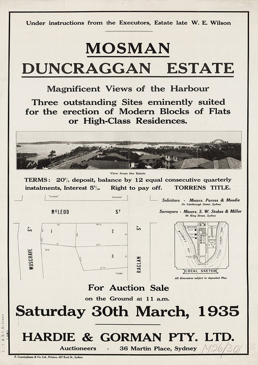 Musgrave St, Raglan St, McLeod St, Mosman NSW 1935