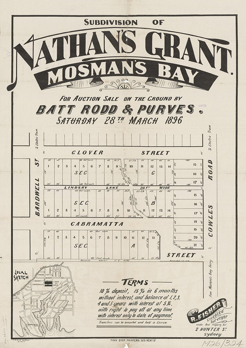 Bardwell St, Glover St, Cabramatta St, Cowles Rd, Mosman NSW 1896