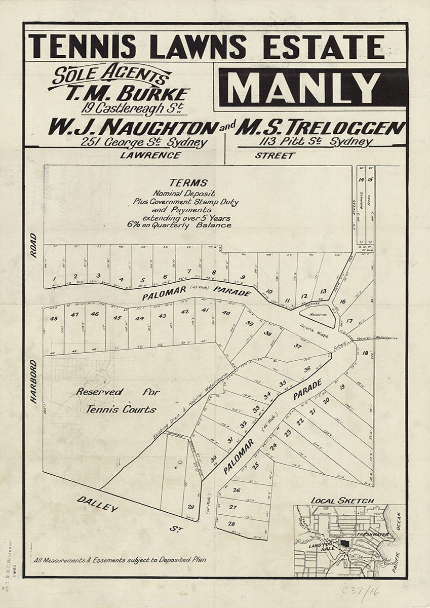 Palomar Pde, Dalley St, Harbord Rd, Freshwater NSW