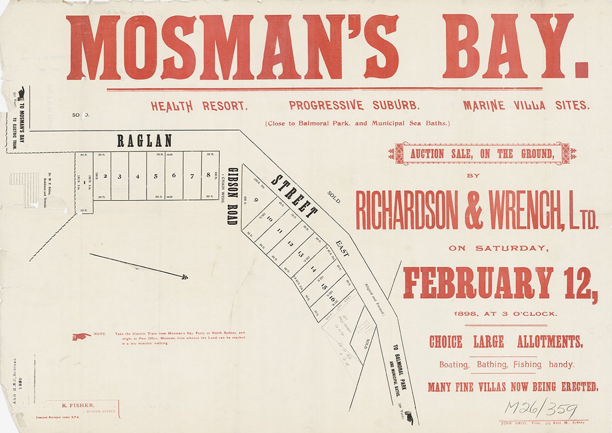 Raglan St, Gibson Rd, Mosman NSW 1898