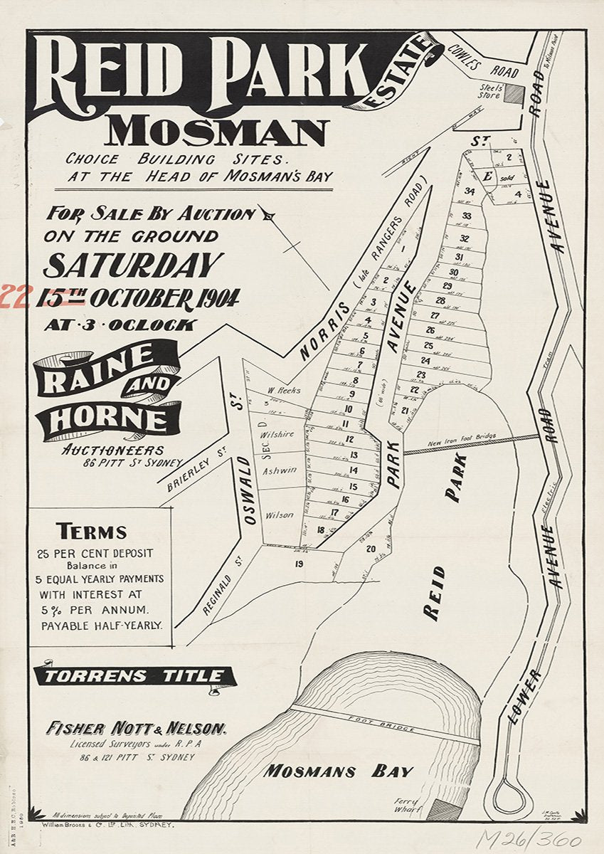 Cowles Rd, Norris Rd, Oswald St, Park Avenue St, Avenue Rd, Lower Avenue Rd, Reginald St, Brierley St, Mosman NSW 1904