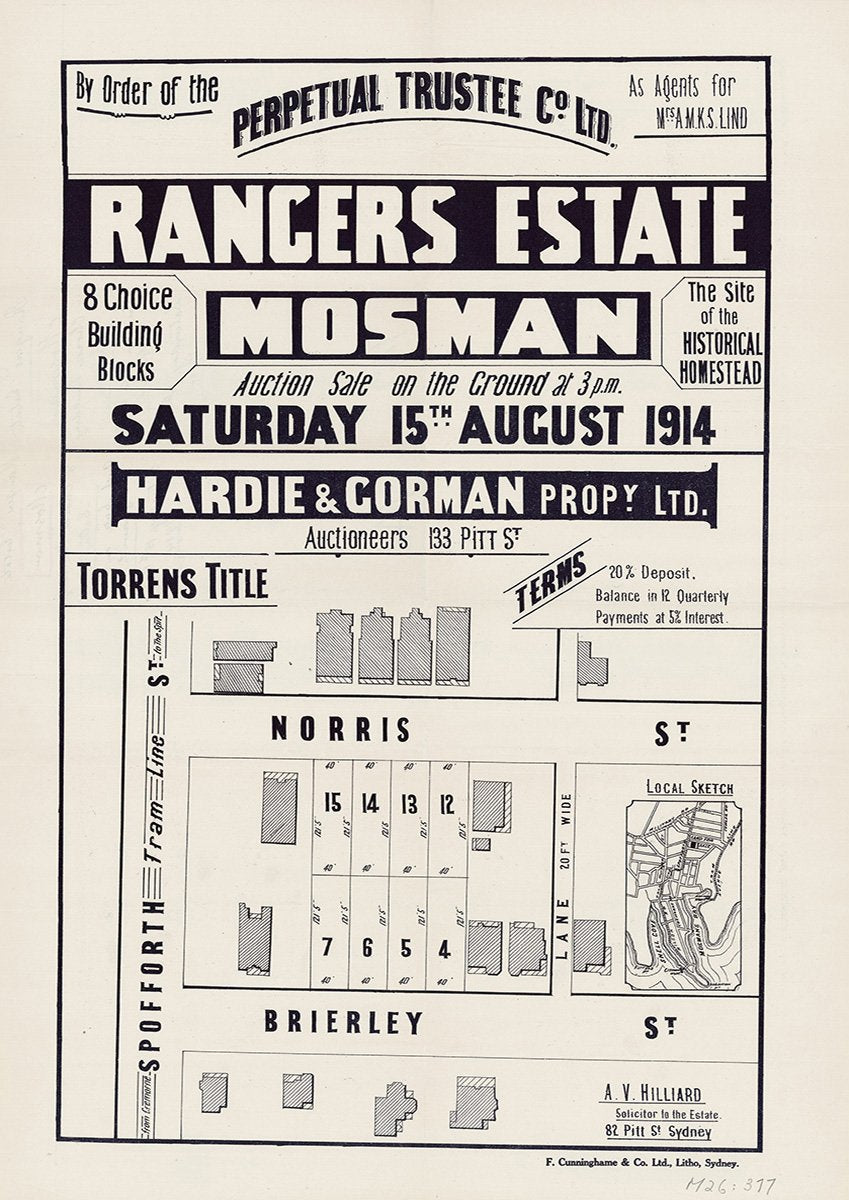 Spofforth St, Norris St, Brierley St, Mosman NSW 1914