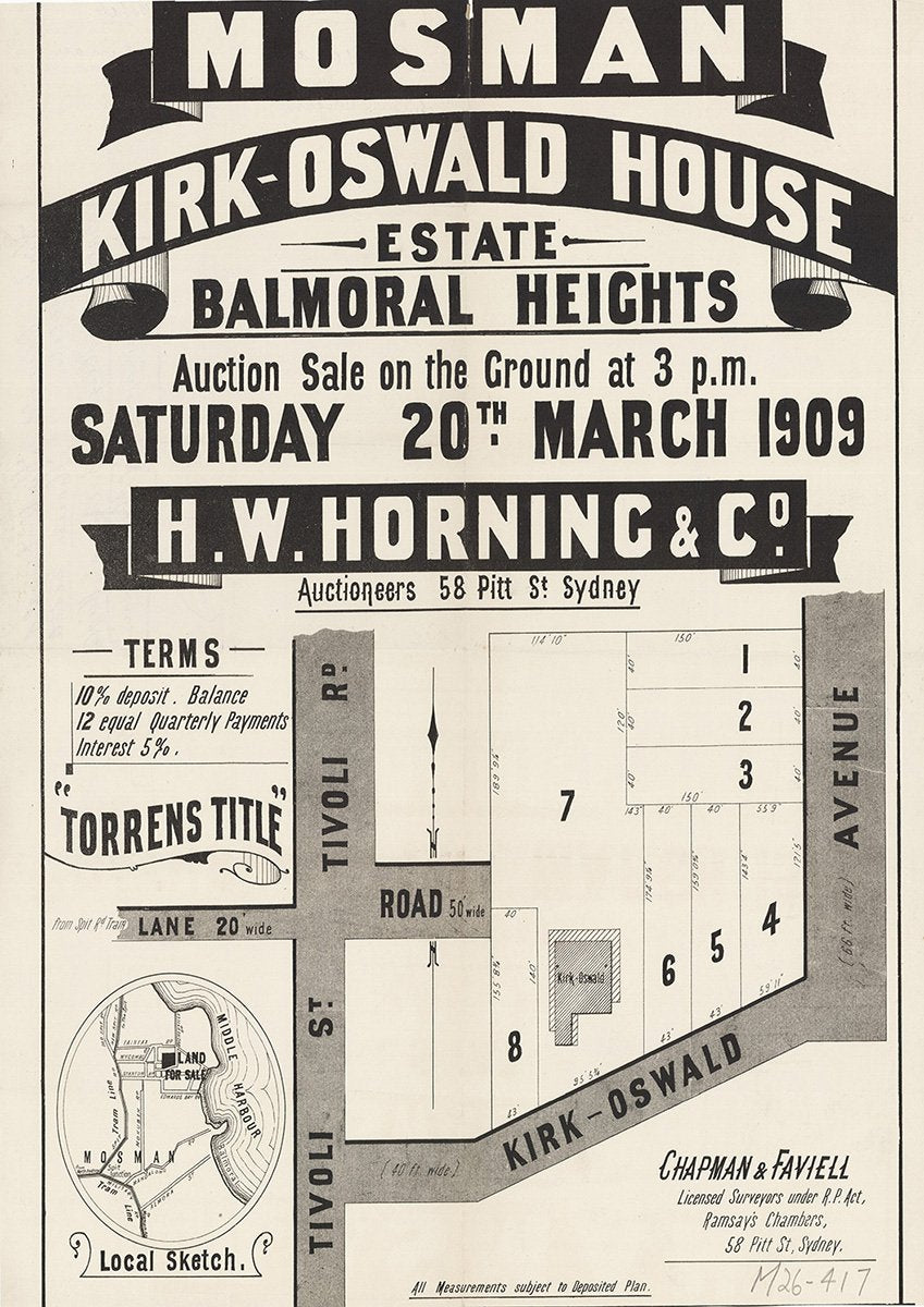 Tivoli Rd, Tivoli St, Kirk-Oswald Ave, Kirkoswald Ave, Mosman, Balmoral NSW 1909