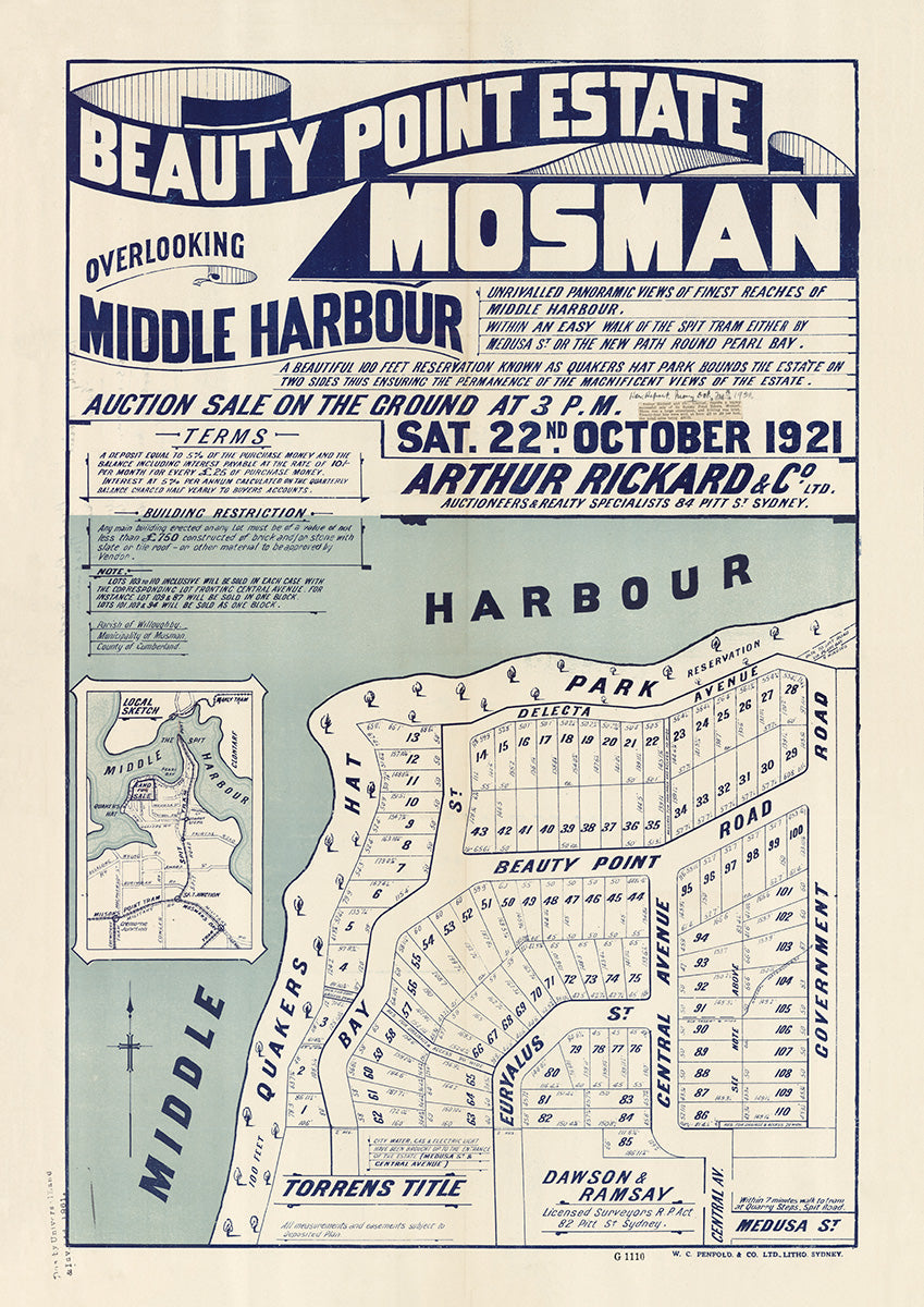 Delecta Ave, Bay St, Beauty Point Rd, Central Ave, Euryalus St, Mosman, Beauty Point NSW 1921