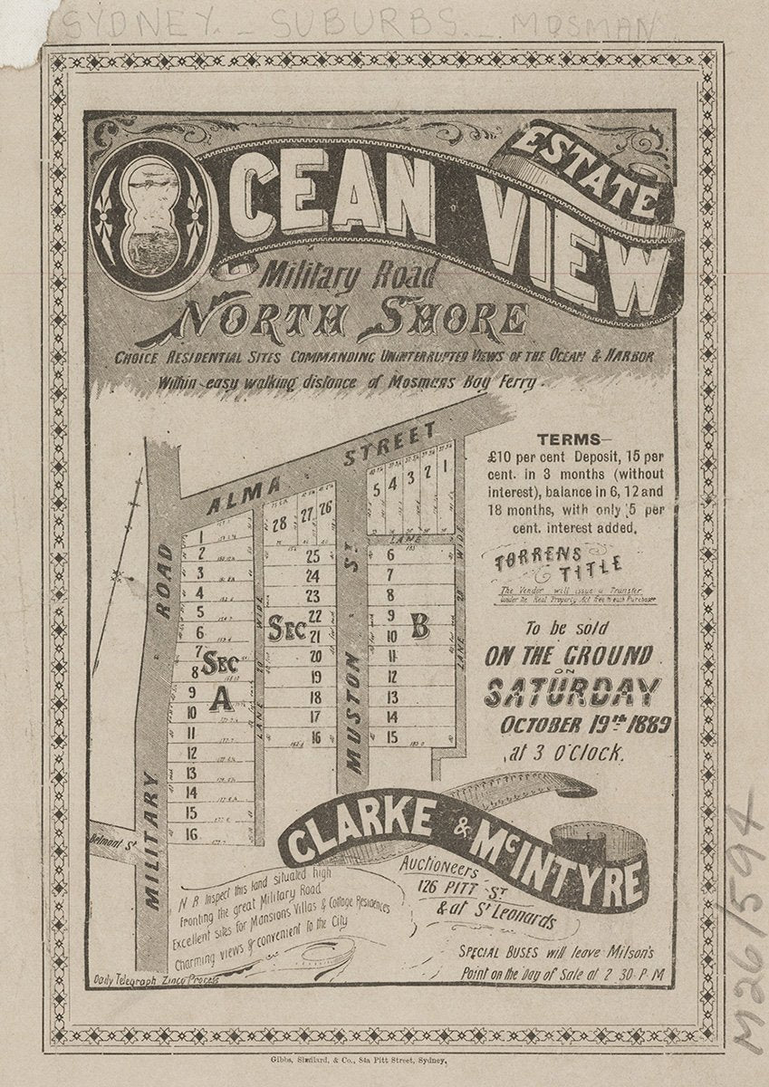 Military Rd, Alma St, Muston St, Almora St, Upper Almora St, Mosman NSW 1889