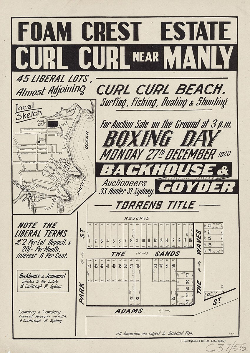 Park St, Adams St, The Waves, The Sands, Stewart Ave, Travers Rd, Curl Curl NSW 1920