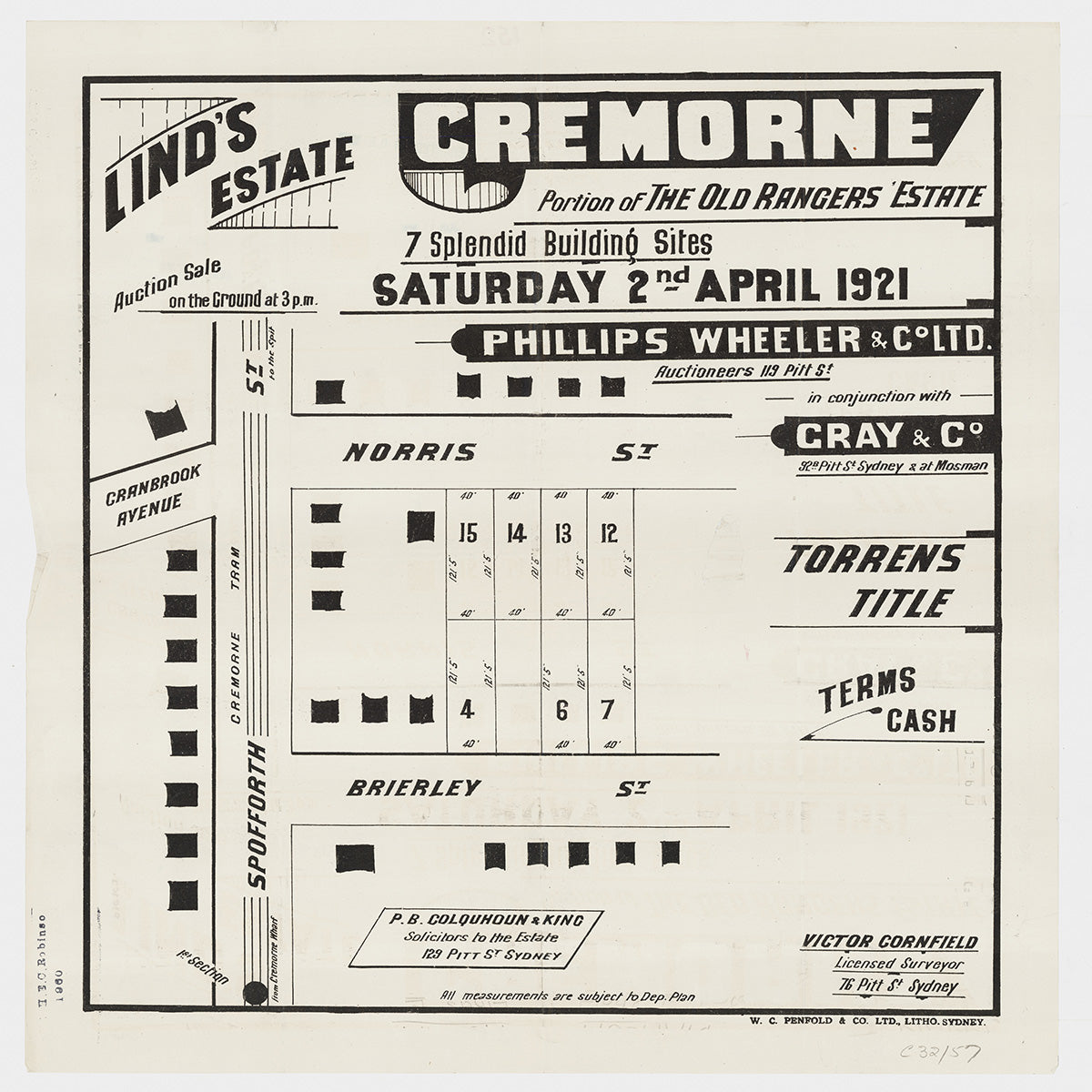 Norris St, Brierley St, Rangers Ave, Spofforth St, Cranbrook Ave, Cremorne, Mosman NSW 1921