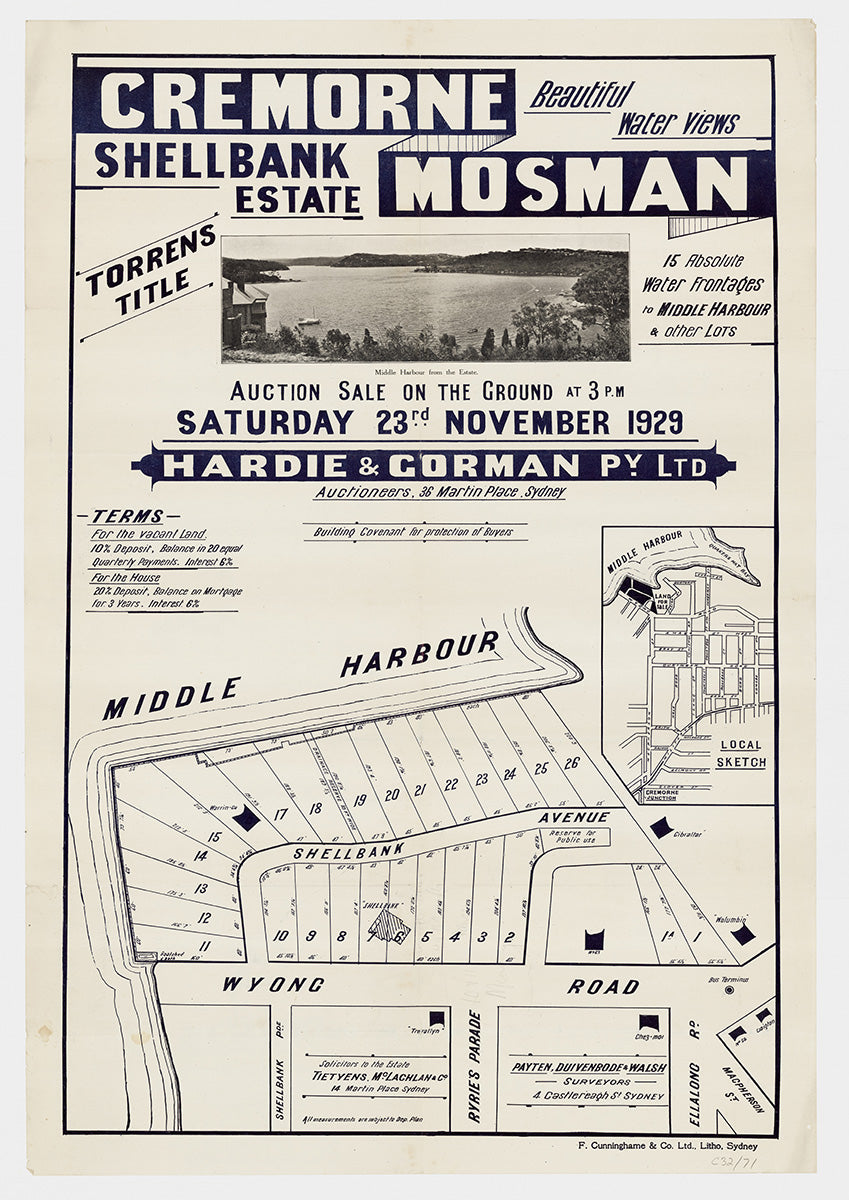 Shellbank Ave, Wyong Rd, Ryries Pde, Ellalong Rd, MacPherson St, Shellbank Pde, Cremorne, Mosman NSW 1929