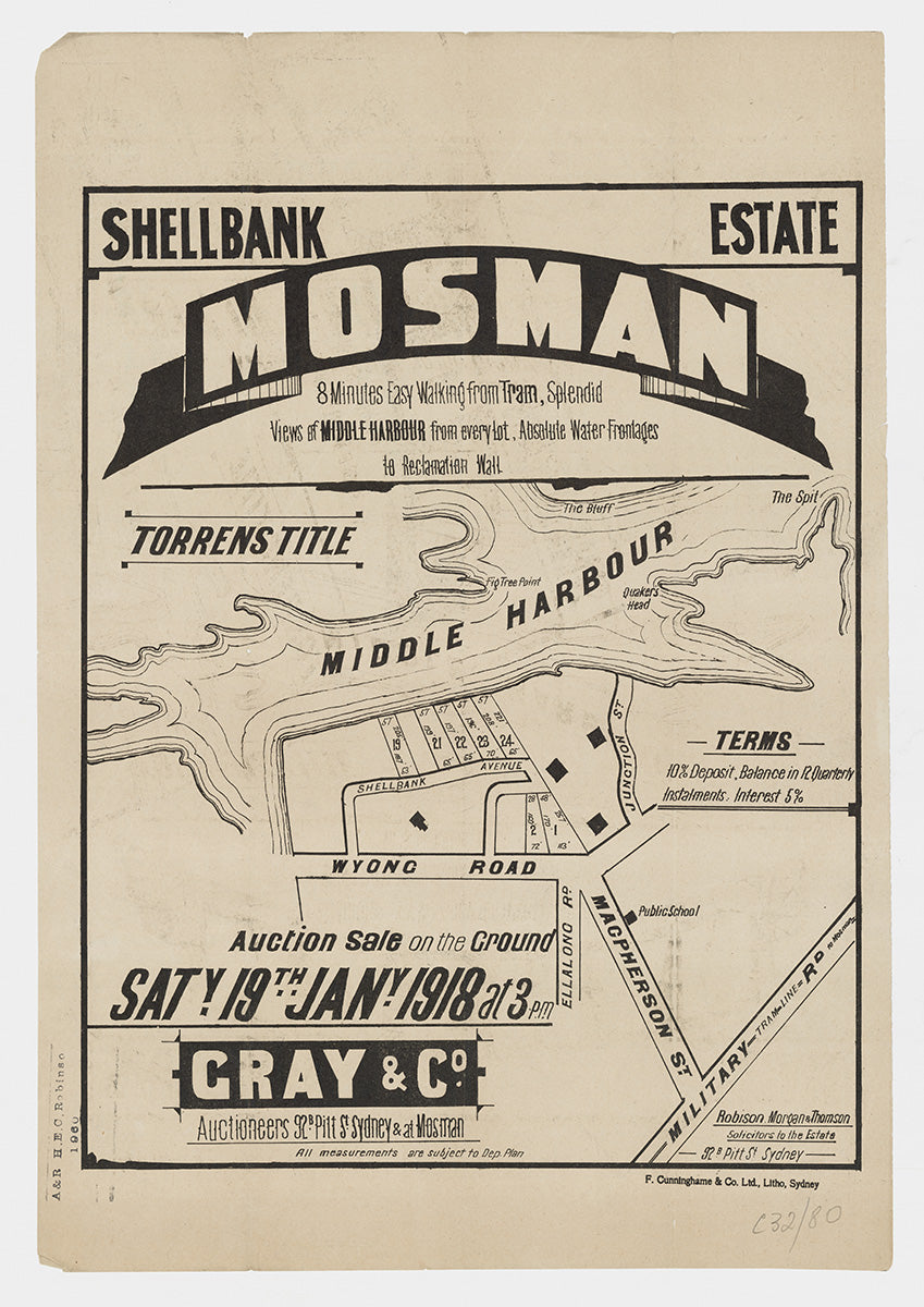 Shellbank Ave, Wyong Rd, Macpherson St, Ellalong Ave, Military Rd, Junction St, Cremorne, Mosman NSW 1918