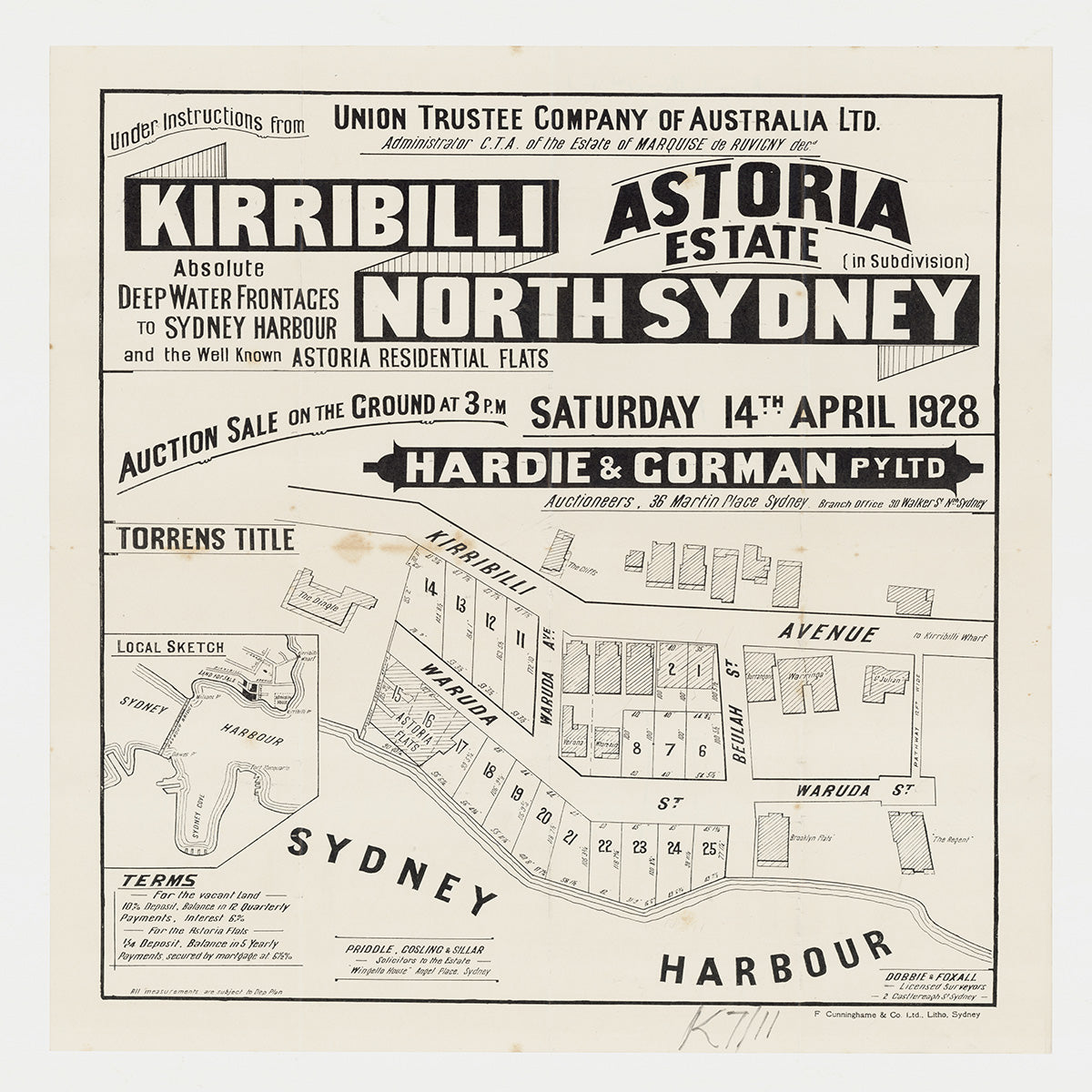 Kirribilli Ave, Waruda St, Beulah St, Kirribilli NSW 1928