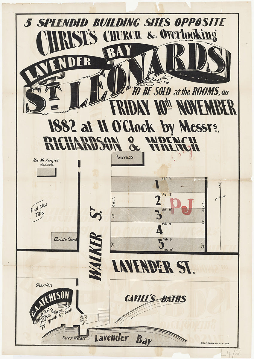 Lavender St, Walker St, Lavender Bay NSW 1882