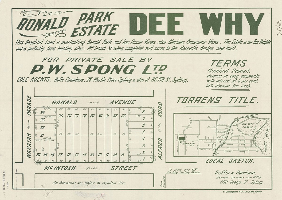 Warratah Rd, Ronald Ave, Alfred Rd, McIntosh St, Dee Why NSW