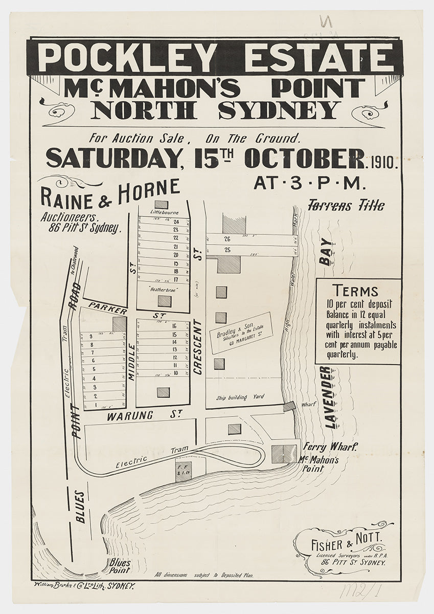 Blues Point Rd, Parker St, Middle St, Crescent St, Warung St, East Crescent St, McMahons Point NSW 1910