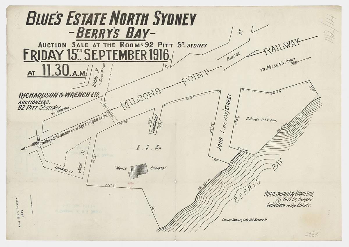 Union St, John St, Commodore St, Dumbarton St, McMahons Point NSW 1916