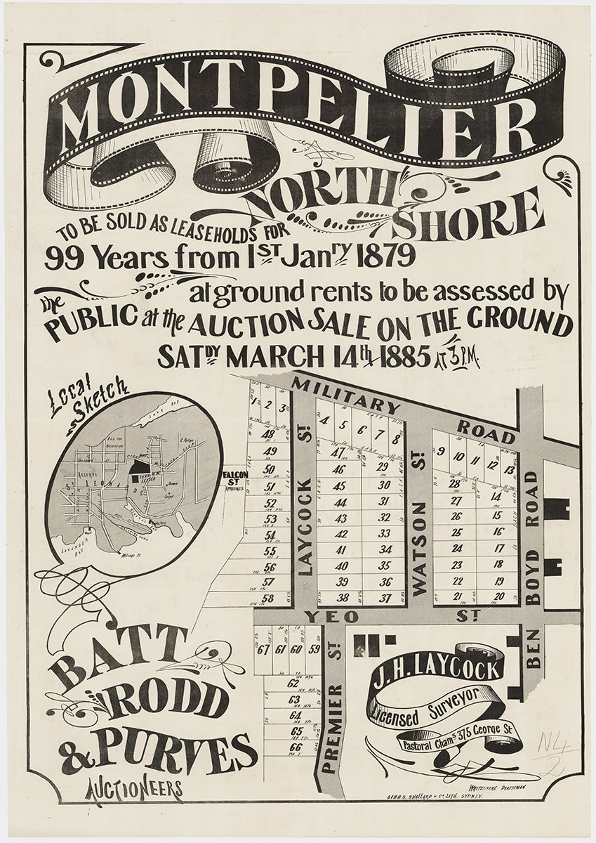 Premier St, Yeo St, Laycock St, Watson St, Ben Boyd Rd, Military Rd, Neutral Bay NSW 1885