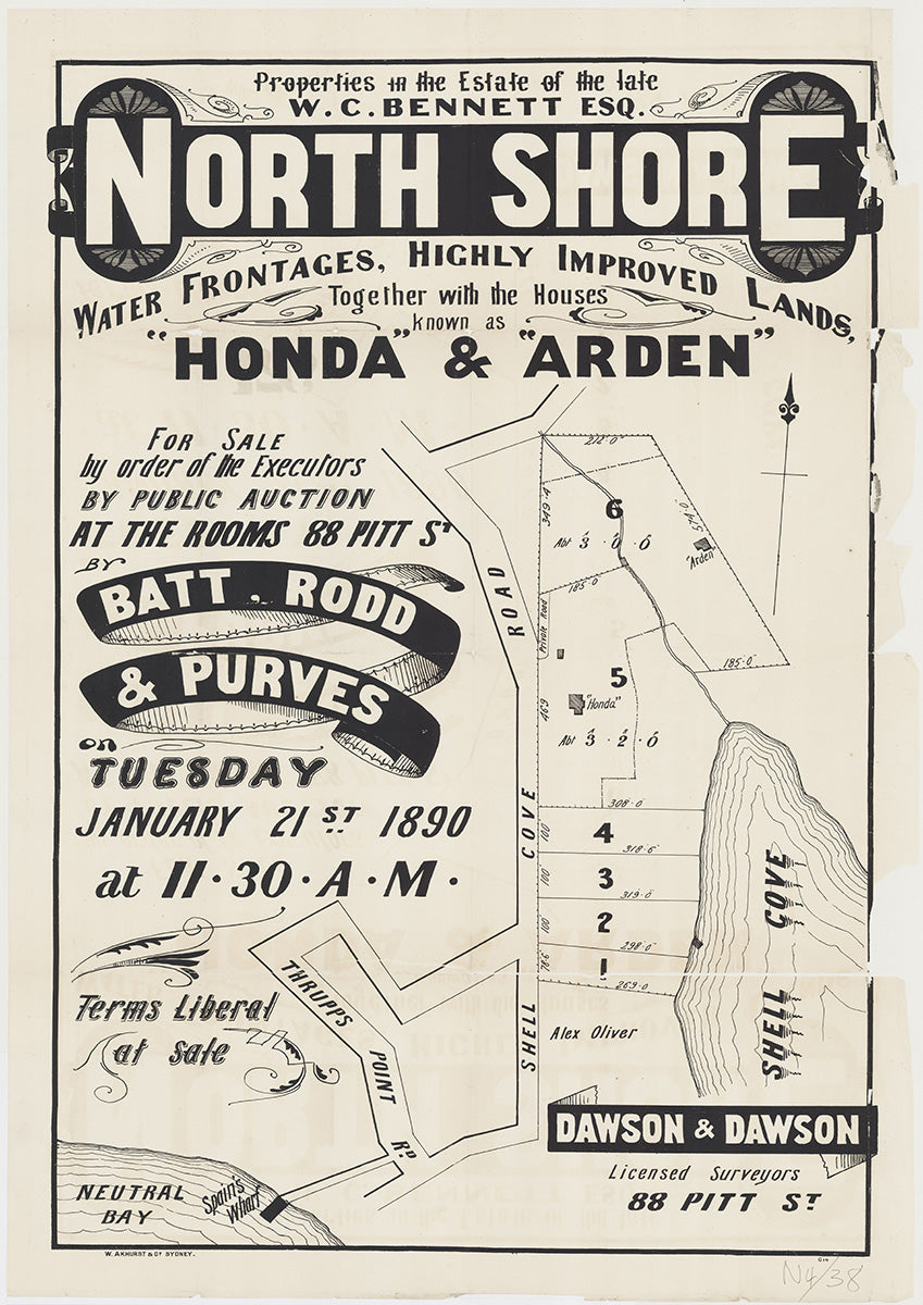 Thrupps Point Rd, Shell Cove Rd, Shellcove Rd, Kurraba Point, Cremorne, Neutral Bay NSW 1890