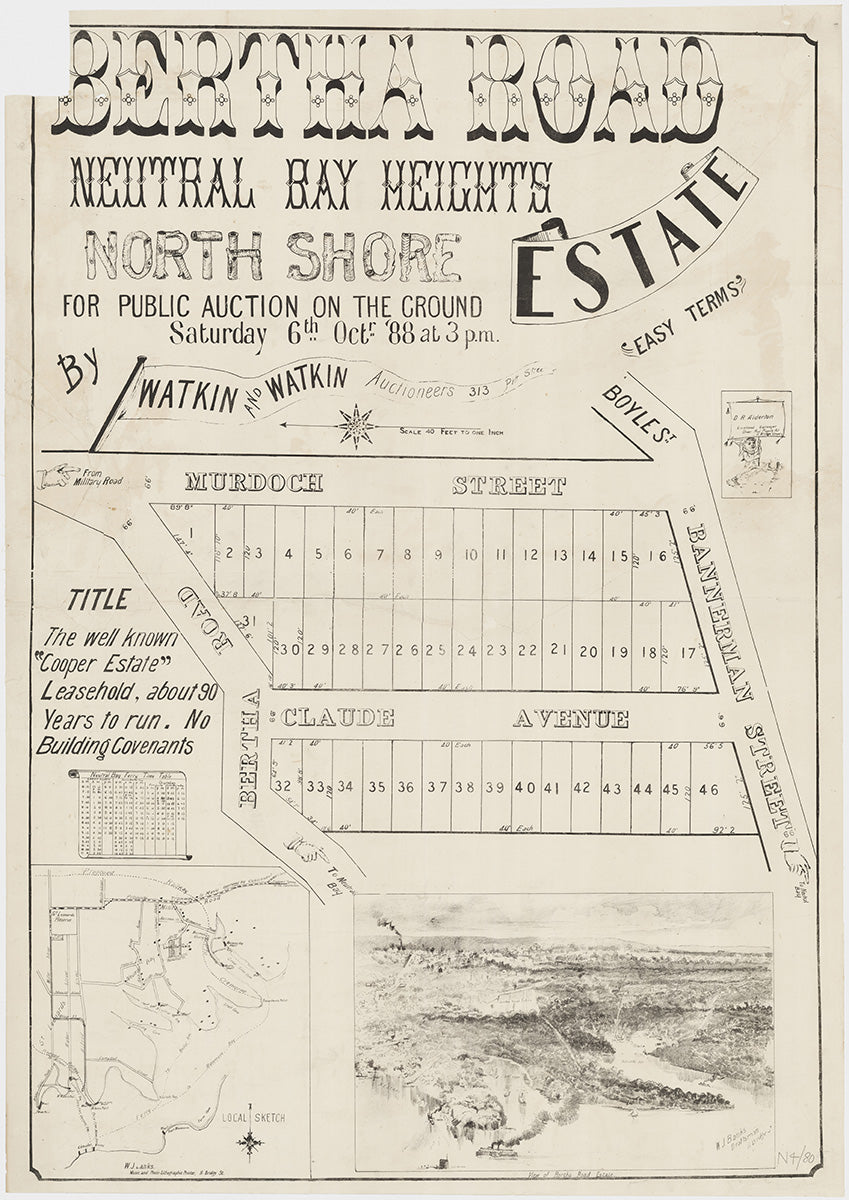 Bertha Rd, Murdoch St, Bannerman St, Claude Ave, Boyle St, Cremorne NSW 1888