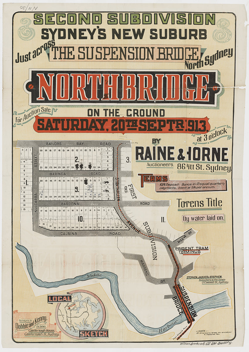 Nulgarra St, Sailors Bay Rd, Strathallen Ave, Calbina Rd, Marang St, Baringa Rd, Baron Rd, Marana Rd, Sailor’s Bay Rd, Northbridge NSW 1913