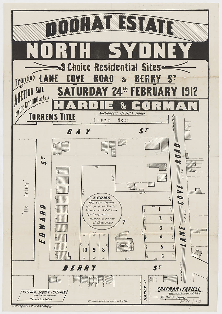 Edward St, Berry St, Lane Cove Rd, Pacific Hwy, North Sydney NSW 1912