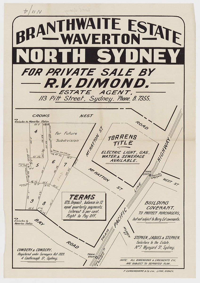 Bay Rd, Crows Nest Rd, McHatton St, Pacific Hwy, North Sydney NSW