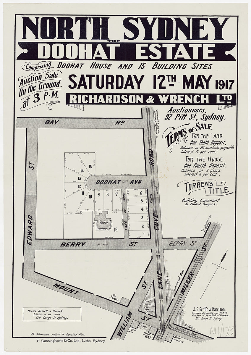 Bay Rd, Edward St, Berry St, Lane Cove Rd, Miller St, Mount St, William St, Doohat Ave, Doohat Ln, Pacific Hwy, North Sydney NSW 1917