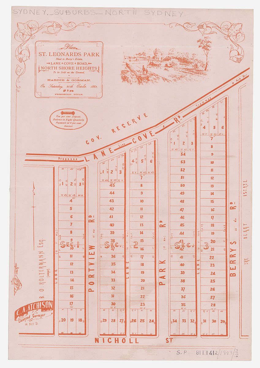 Lane Cove Rd, Pacific Hwy, Portview Rd, Park Rd, Berrys Rd, Nicholl St, River Rd, Anglo Ln, Greenwich, St Leonards NSW 1883