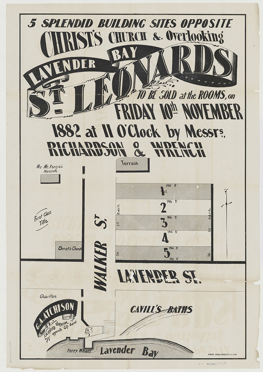 Walker St, Lavender St, Lavender Bay NSW 1882