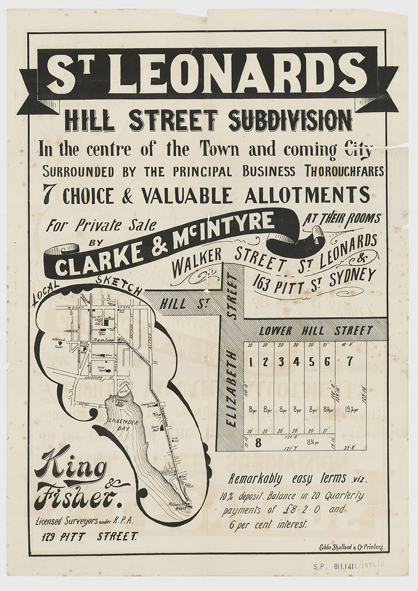 Elizabeth St, Lower Hill St, Hill St, Walker St, North Sydney NSW