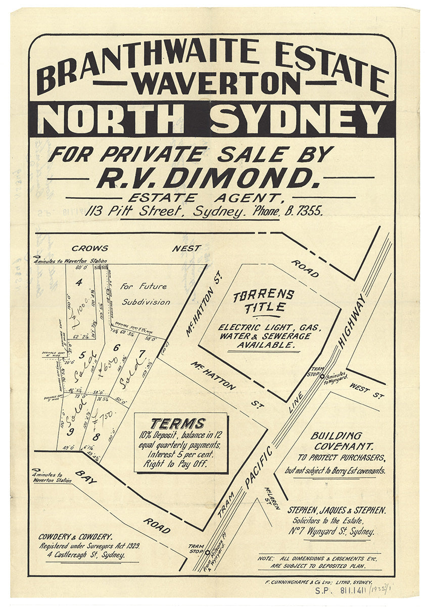 Pacific Hwy, Crows Nest Rd, Bay Rd, McHatton St, West St, McLaren St, North Sydney, Waverton NSW 1935