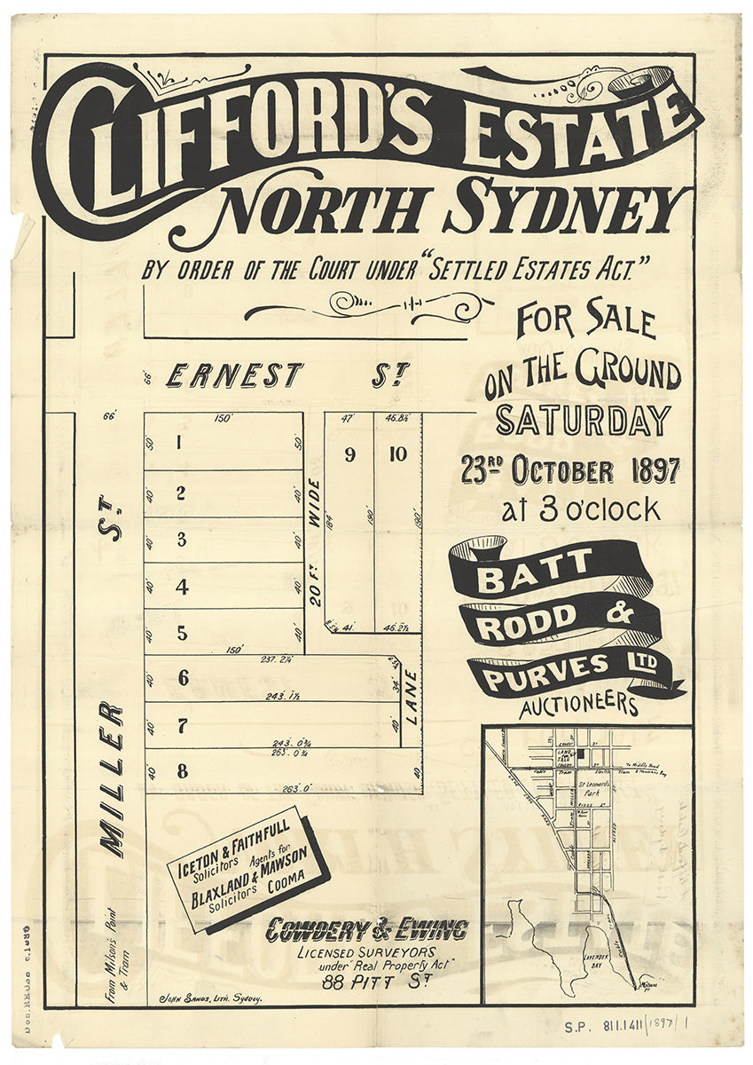 Ernest St, Miller St, Cammeray, North Sydney NSW 1897