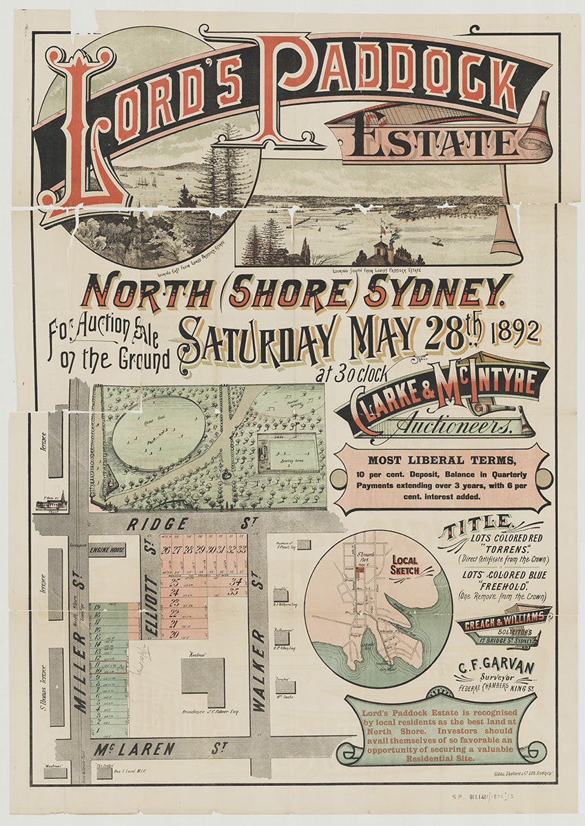 Ridge St, McLaren St, Elliott St, Miller St, Walker St, North Sydney NSW 1892