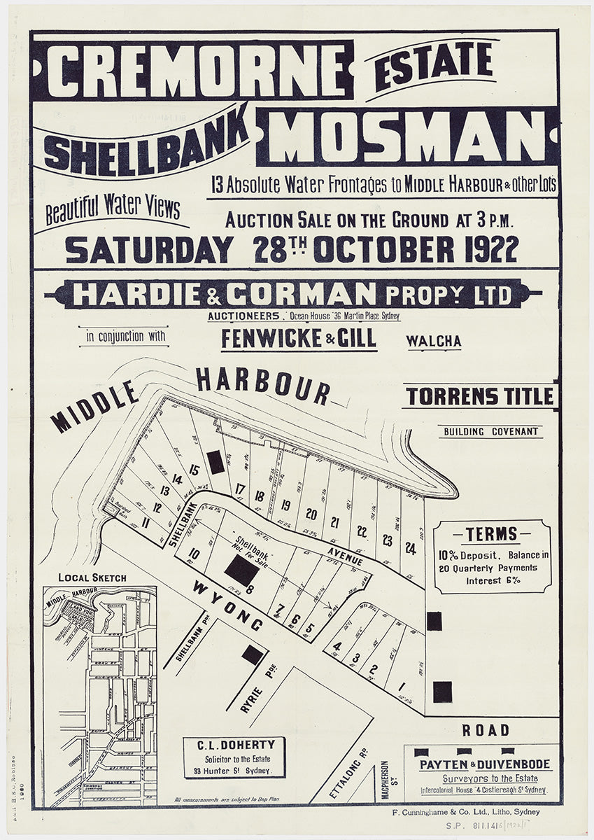 Wyong Rd, Shellbank Ave, Ryrie Pde, Ettalong Rd, Shellbank Pde, McPherson St, Cremorne, Mosman NSW 1922