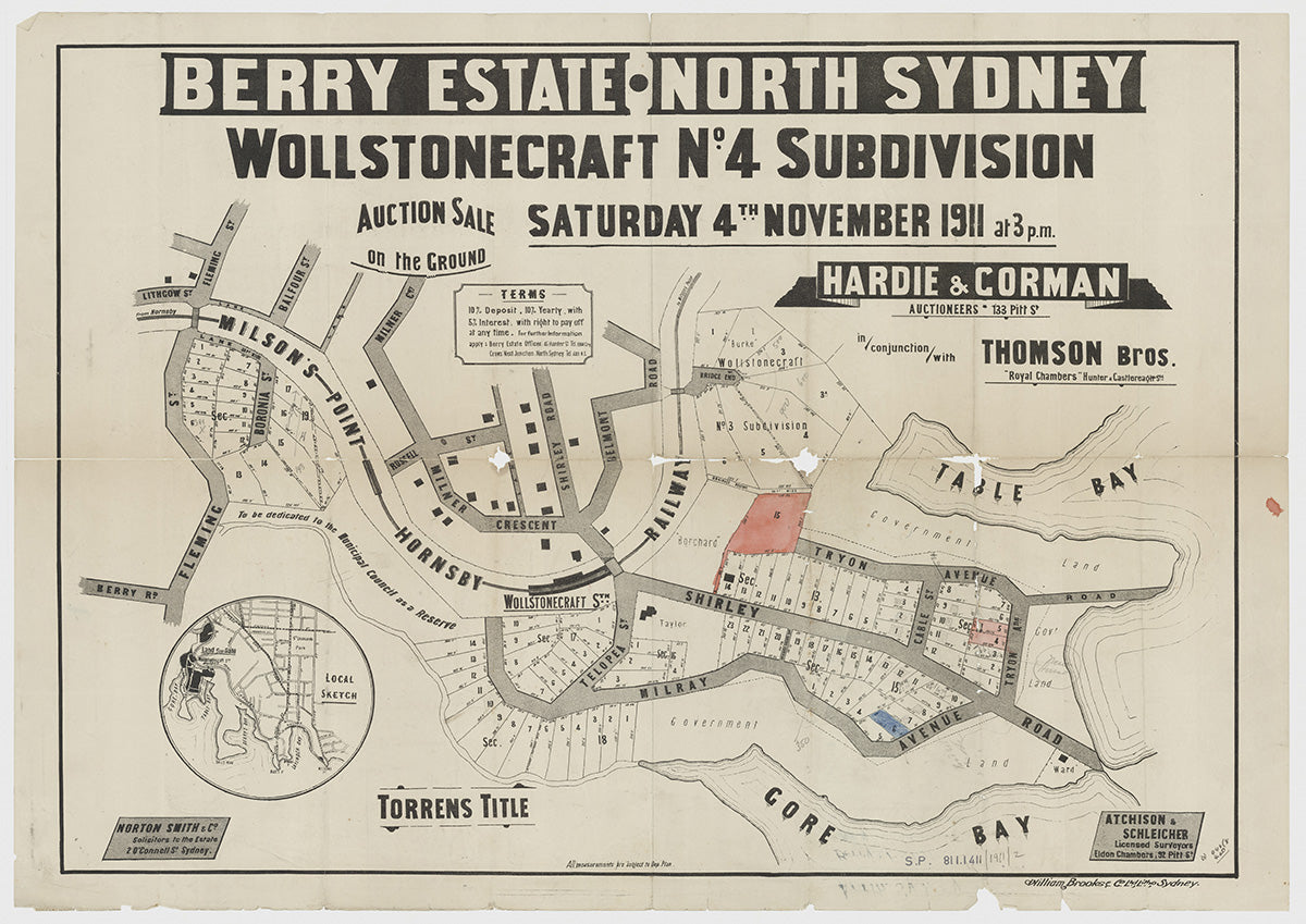 Shirley Rd, Milray Ave, Telopea St, Tryon Ave, Cable St, Milner Cres, Belmont Rd, Fleming St, Boronia St, Balfour St, Bridge End, Fleming St, Balfour St, Liothgow St, Berry Rd, Wollstonecraft NSW 1911