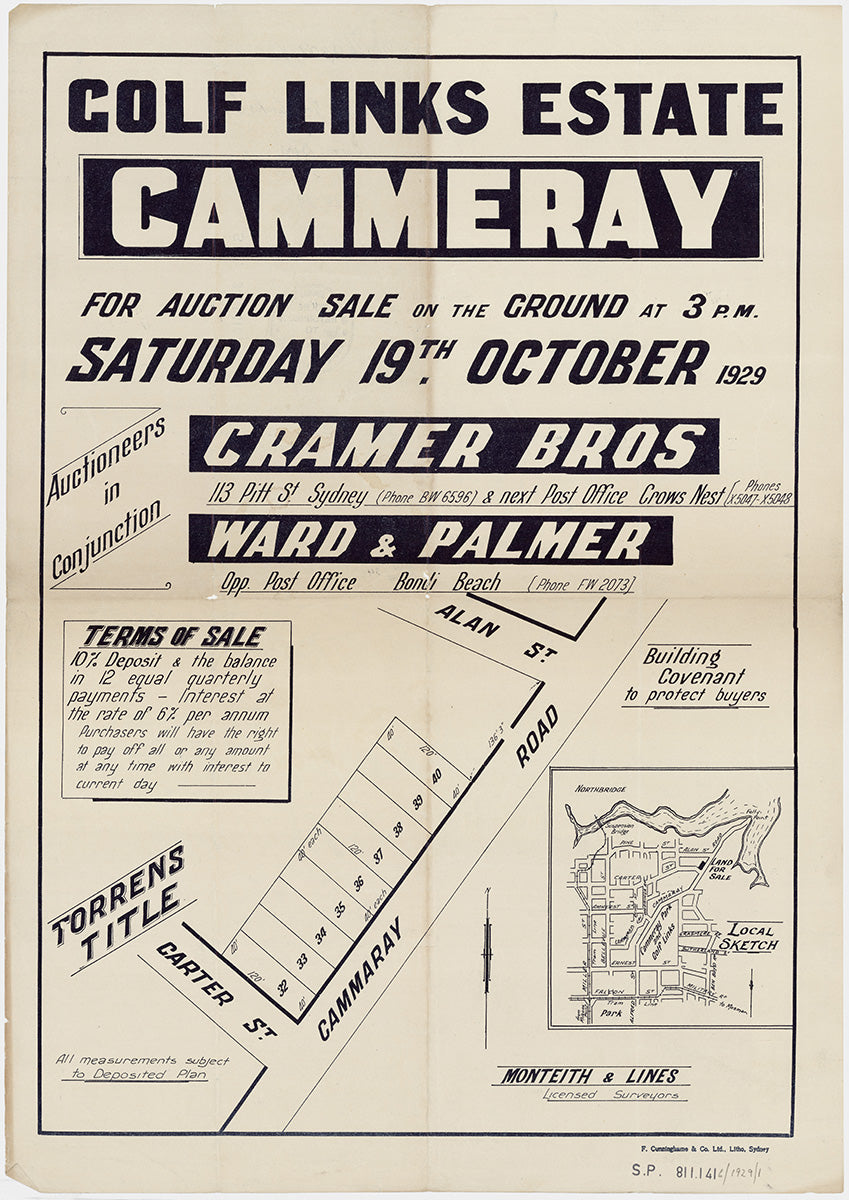 Alan St, Cammeray Rd, Carter St, Cammeray NSW 1929