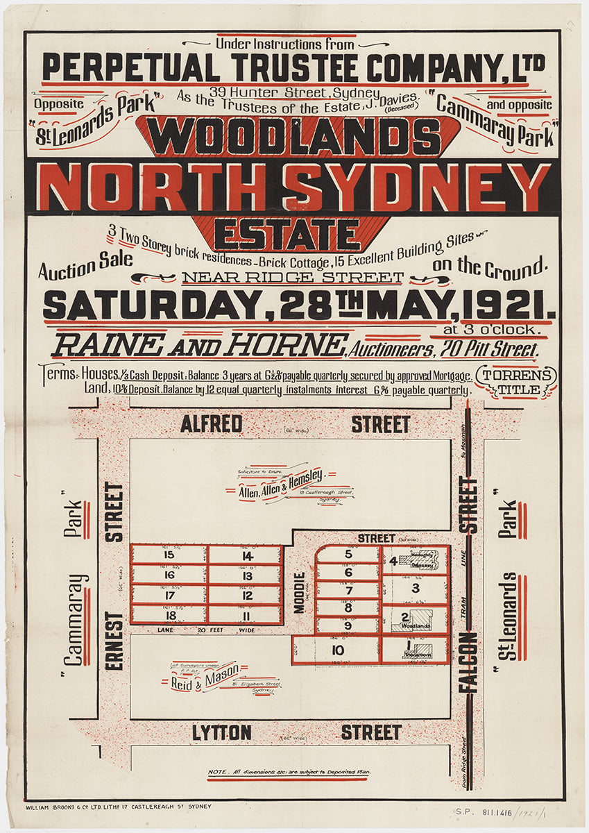 Alfred St, Ernest St, Lytton St, Falcon St Moodie St, North Sydney, Cammeray, Neutral Bay NSW 1921