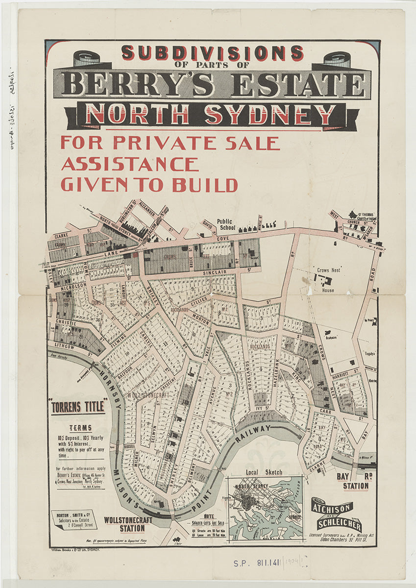 Lane Cove Rd, Pacific Hwy, Nicholson St, Christie St, Lithgow St, Fleming St, Balfour St, Shirley Rd, Lamont St, Hume St, Oxley St, Milner Cres, Selwyn St, Russell St, River Rd, Belmont Ave, Vale St, Morton St, Gillies St, Hazelbank St, King St, Carr St, Clarke St, Crows nest Rd, Sinclair St, Bruce St, Rocklands Rd, North Sydney Rd, Burlington St, Alexander St, Falcon St, David St, Myrtle St, Harriott St, Bay Rd, McLaren St, Church St, West St, Wollstonecraft, North Sydney, Crows Nest NSW 1904