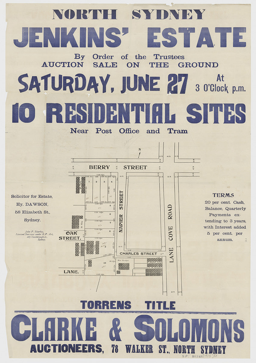 Berry St, Napier St, Lane Cove Rd, Pacific Hwy, Oak St, Charles St, Riley St, North Sydney NSW 1903