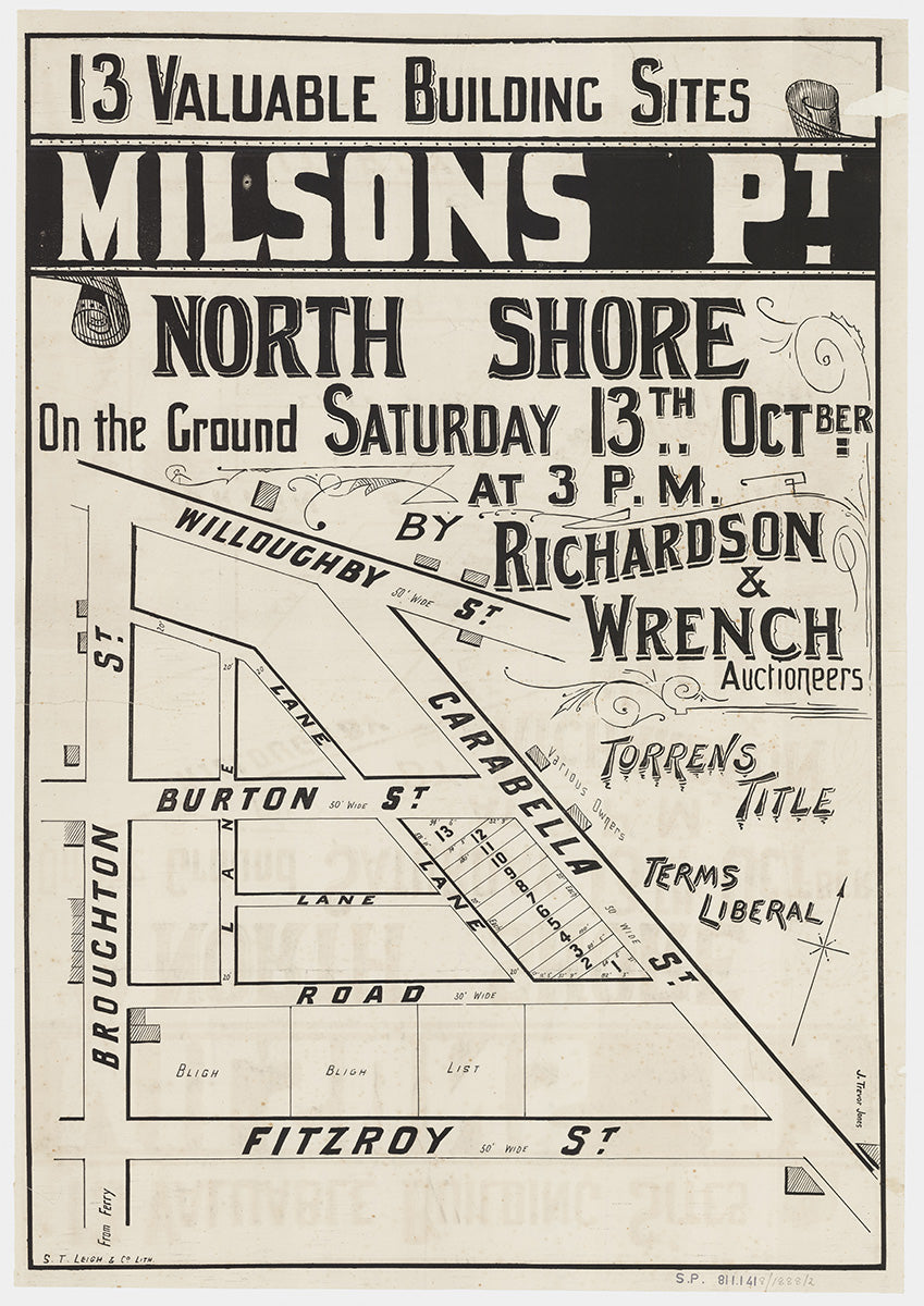 Willoughby St, Carabella St, Burton St, Broughton St, Fitzroy St, Kirribilli NSW 1888