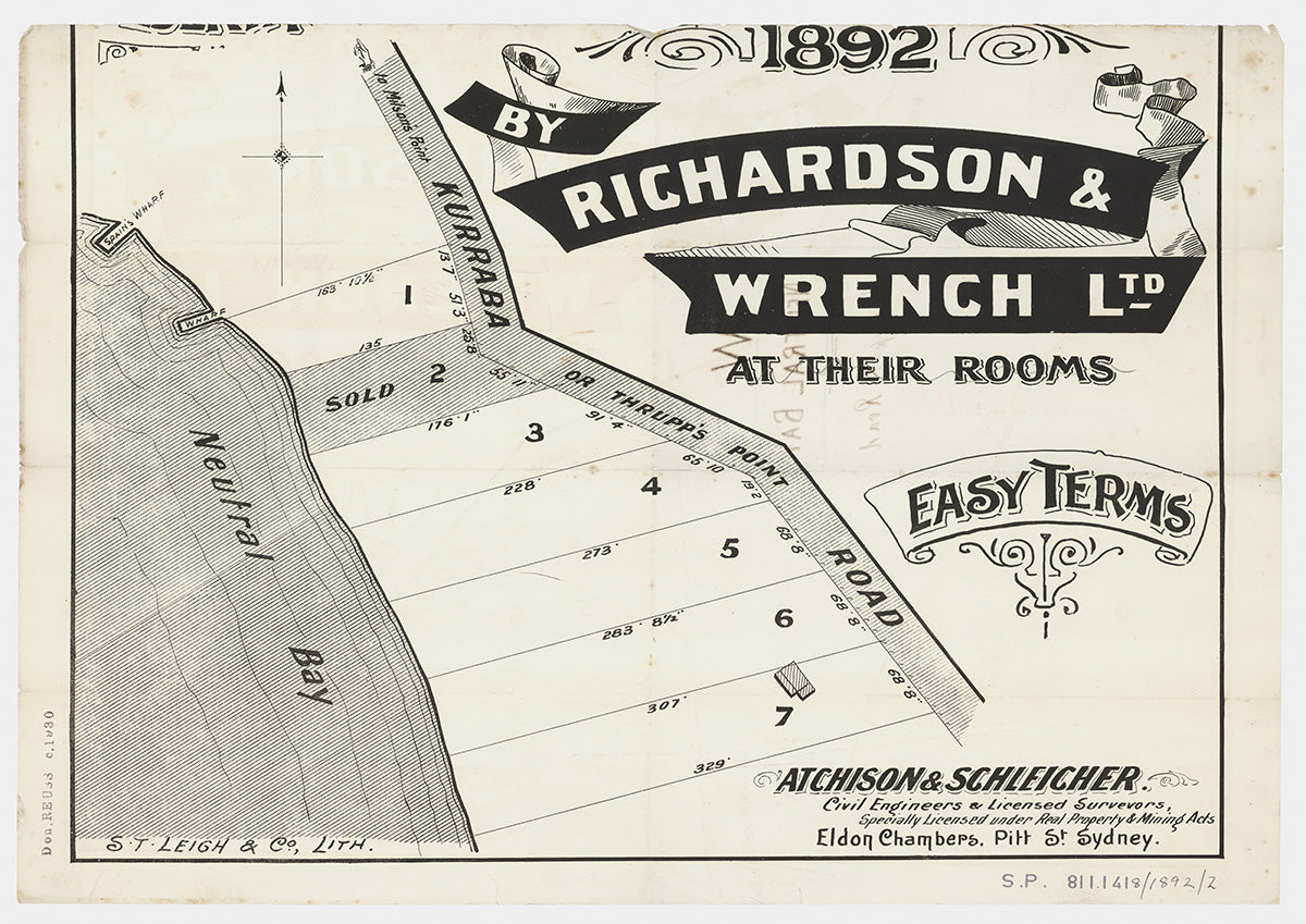 Kurraba or Thrupp's Point Rd, Kurraba Rd, Kurraba Point, North Sydney  NSW 1892