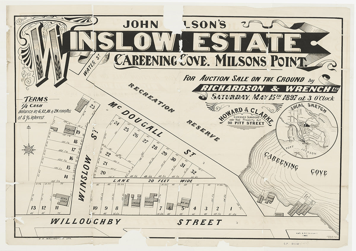 McDougall St, Willoughby St, Winslow St, Water St, Kirribilli, North Sydney NSW 1897