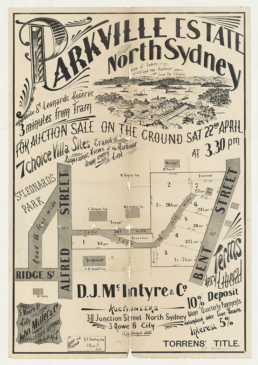 Ridge St, Alfred St, Bent St, Neutral Bay, North Sydney NSW 1899