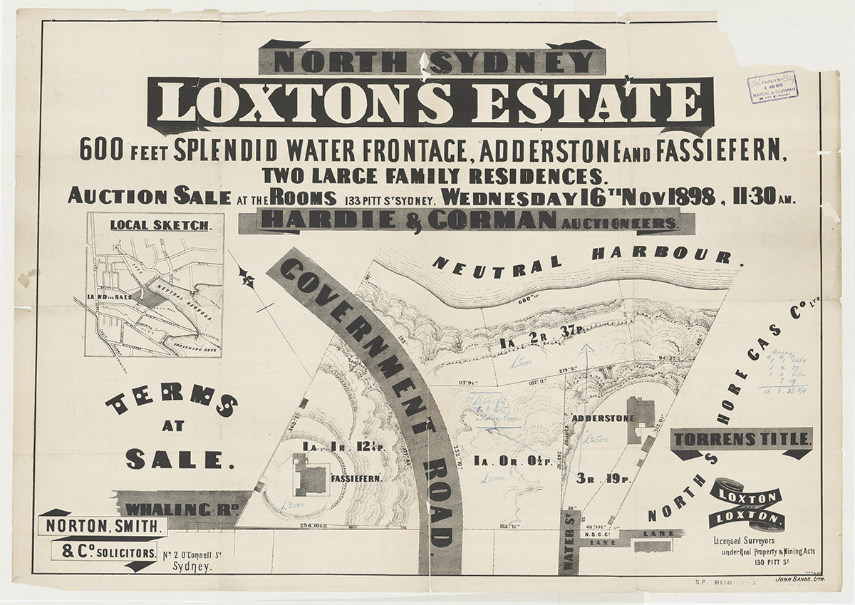 Whaling Rd, Water St, Government Rd, Neutral Harbour, Neutral Bay, North Sydney NSW 1898