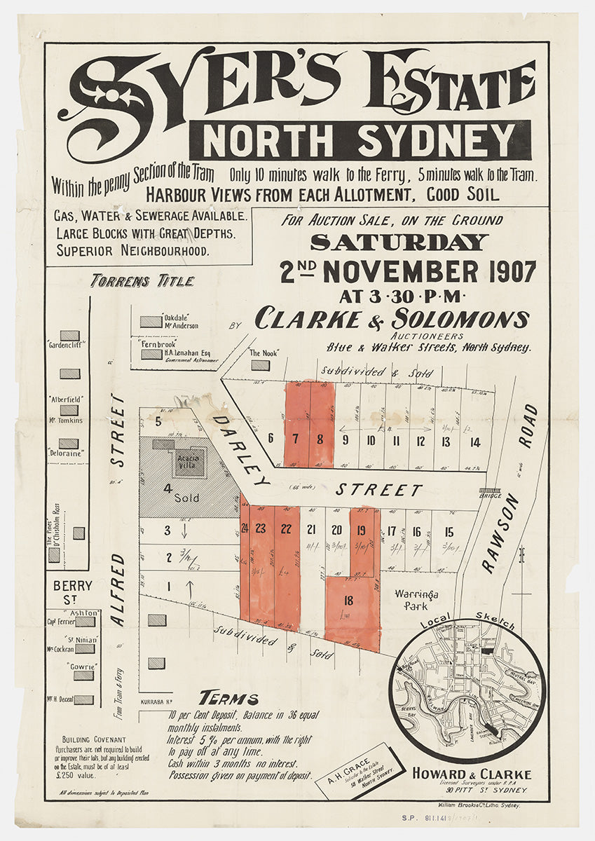 Rawson Rd, Darley St, Alfred St, Berry St, Kurraba Rd, Neutral Bay, North Sydney NSW 1907