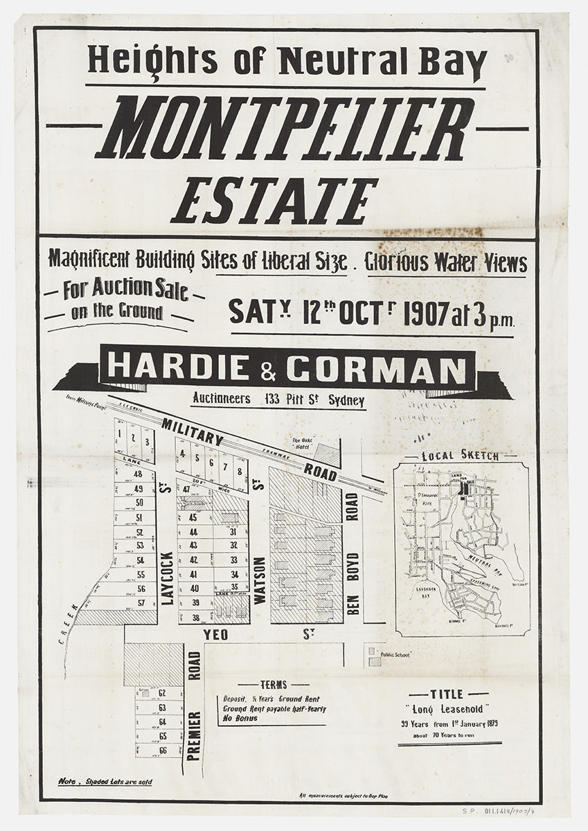 Military Rd, Laycock St, Watson St, Yeo St, Premier Rd, Ben Boyd Rd, Premier St, Neutral Bay, North Sydney NSW 1907