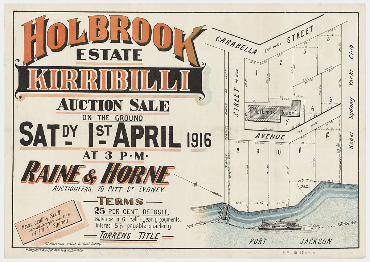 Carabella St, Avenue St, Holbrook Ave, Kirribilli, North Sydney NSW 1916