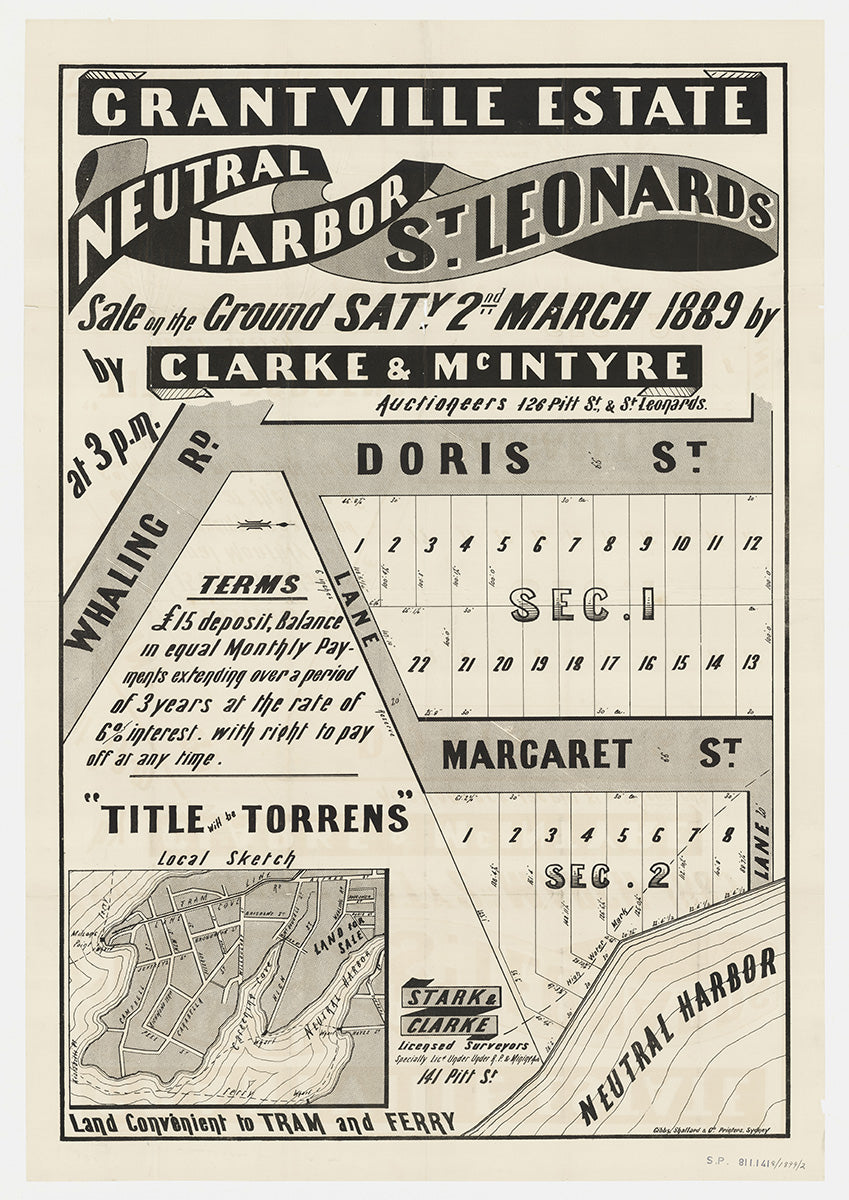 Whaling St, Doris St, Margaret St, Neutral Harbor, North Sydney NSW 1889