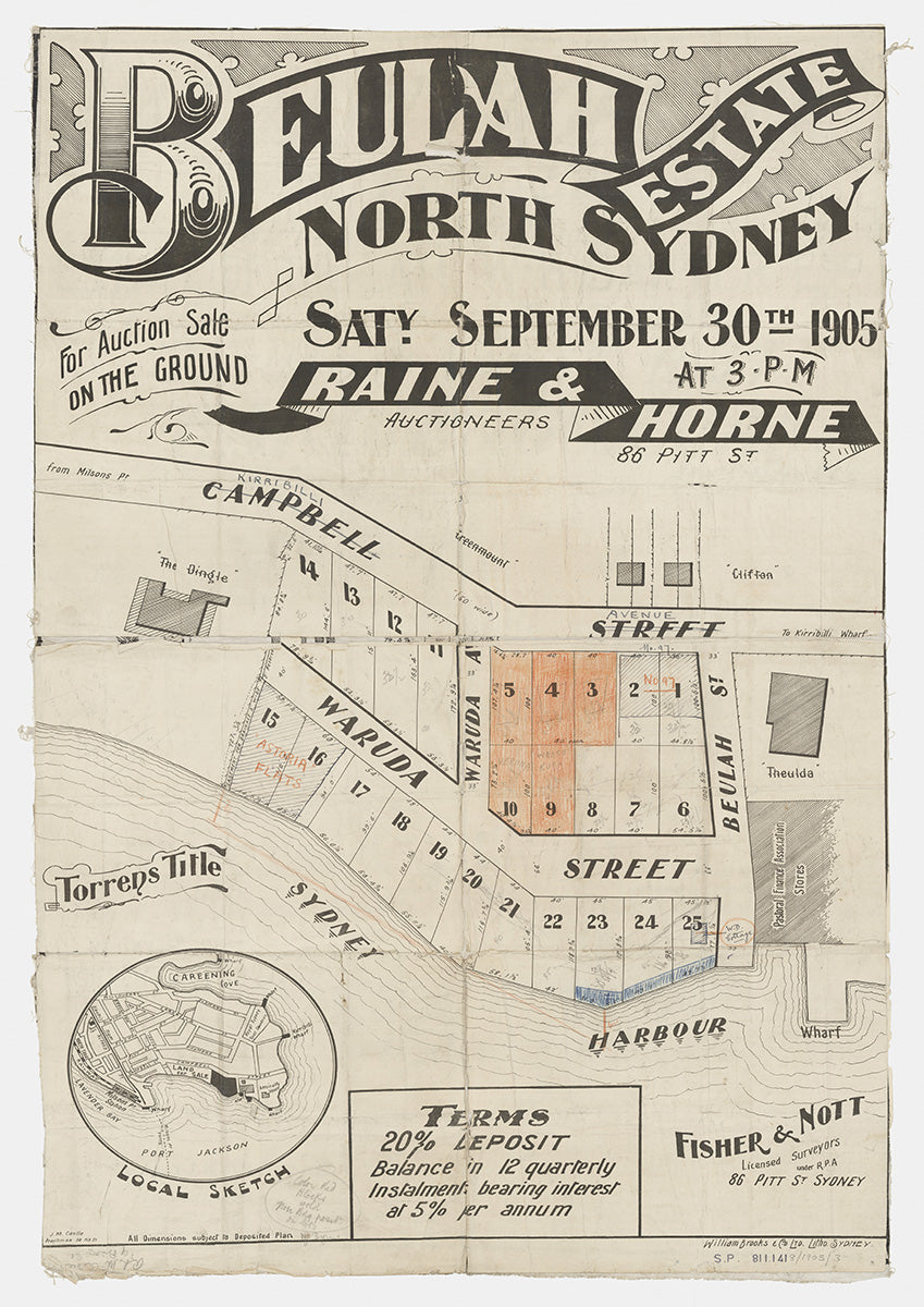 Campbell St, Kirribilli Ave, Waruda St, Waruda Ave, Beulah St, Kirribilli, North Sydney NSW 1905